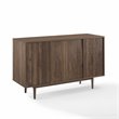 Pemberly Row Modern Wood Wine Storage Sideboard in Walnut Finish