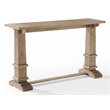 Pemberly Row Rectangular Top Farmhouse Wood Console Table in Rustic Brown
