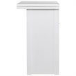 Pemberly Row Transitional Wood Top Convertible Table in White