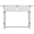 Pemberly Row Transitional Wood Top Convertible Table in White