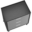 Pemberly Row 3-Drawer Modern Metal Mobile Garage Cabinet in Gray