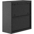 Pemberly Row Modern Metal Floating Garage Cabinets in Gray (Set of 2)