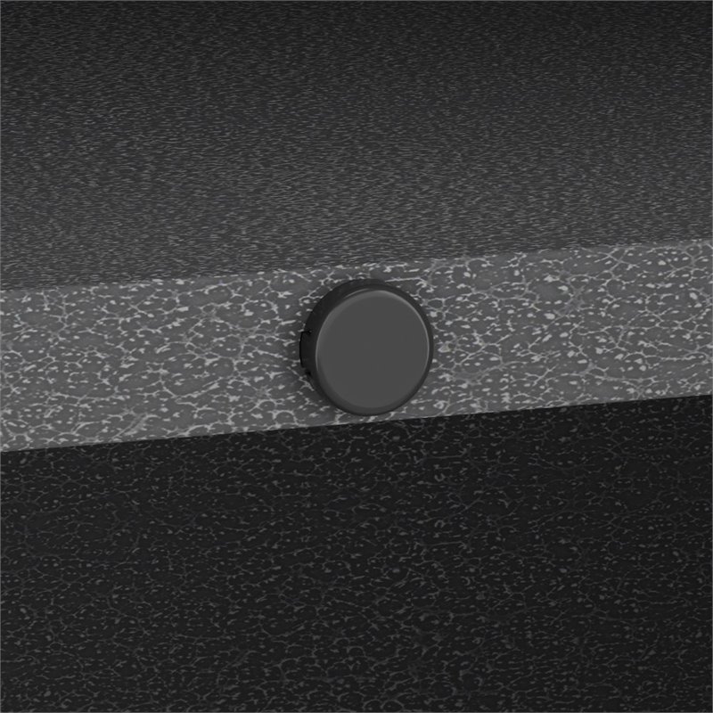 Pemberly Row 3-Piece Modern Metal Worktable & Garage Cabinet in Gray