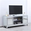 Pemberly Row Modern Glass TV stand for TVs up to 60