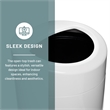 Pemberly Row Open Top Receptacle with Liner - 30 Gallon in White