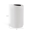 Pemberly Row Open Top Receptacle with Liner - 30 Gallon in White