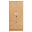 Pemberley Row Engineered Wood Beech Wardrobe Rectangular Stain-Resistant 30