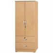 Pemberley Row Engineered Wood Beech Wardrobe Rectangular Stain-Resistant 30
