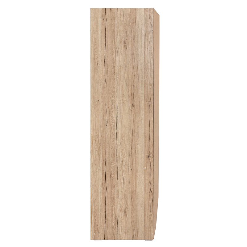 Pemberley Row Engineered Wood Natural Oak Armoire Rectangular Freestanding 36.5