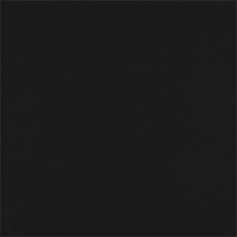 Pemberly Row Hexagonal Contemporary Glass Curio Cabinet in Black