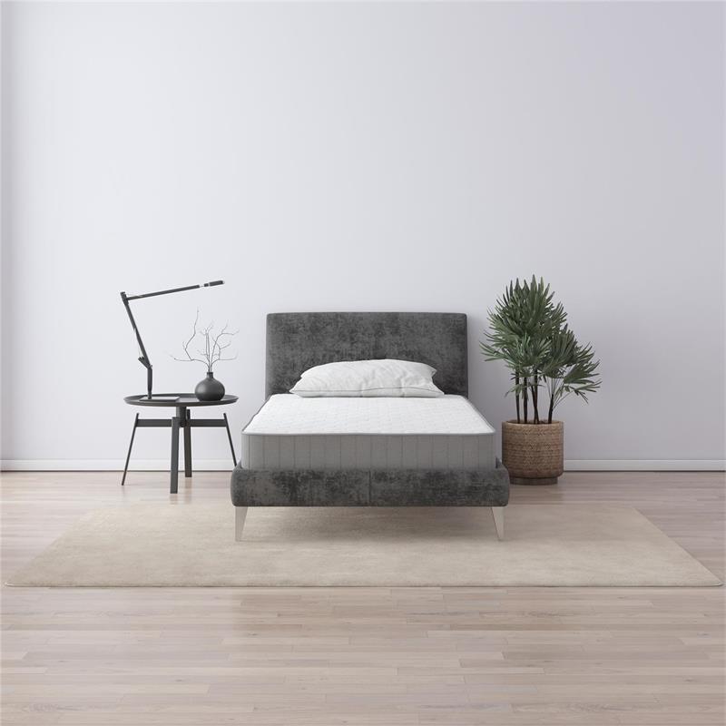 Pemberly Row 6 Inch White Bonnell Spring Coil Mattress Twin Size