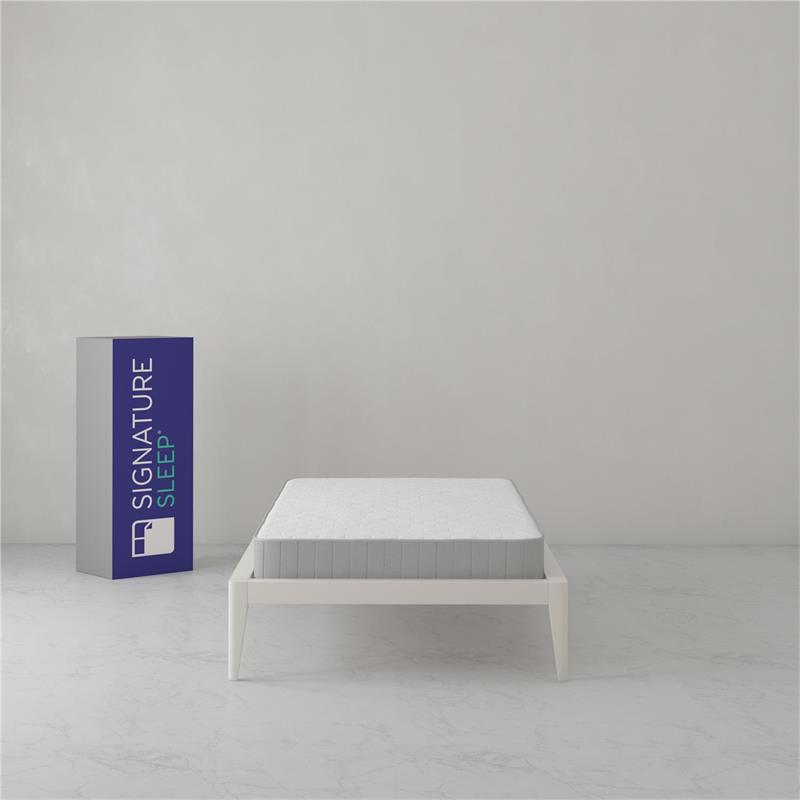 Pemberly Row 6 Inch White Bonnell Spring Coil Mattress Twin Size