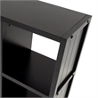 Pemberly Row 5-Piece Modern Wood Storage Cabinet with 4 Baskets in Black