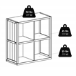 Pemberly Row 5-Piece Modern Wood Storage Cabinet with 4 Baskets in Black