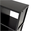 Pemberly Row 9-Piece Modern Wood Storage Cabinet with 8 Baskets in Black