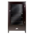 Pemberly Row Transitional Solid Wood Modular Home Bar Cabinet in Espresso