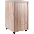 Pemberly Row 3-Drawer Modern Wood Mobile Storage Cabinet in Reclaimed Wood/White