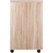 Pemberly Row 3-Drawer Modern Wood Mobile Storage Cabinet in Reclaimed Wood/White