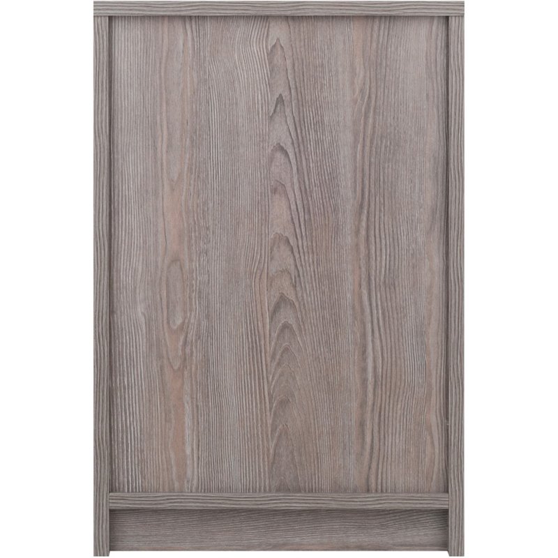 Pemberly Row Engineered Wood 1 Drawer Transitional Wooden Side Table in Ash Gray