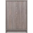 Pemberly Row Engineered Wood 1 Drawer Transitional Wooden Side Table in Ash Gray
