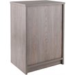 Pemberly Row 2-Drawer Transitional Wood End Table in Ash Gray