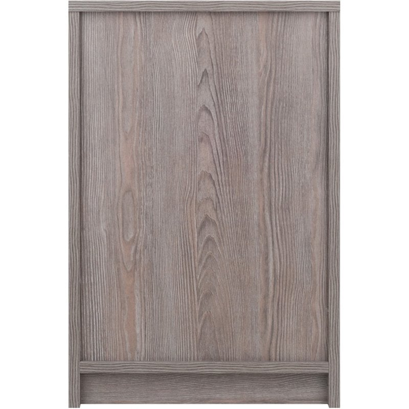 Pemberly Row 2-Drawer Transitional Wood End Table in Ash Gray