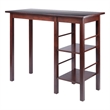 Pemberly Row Transitional Solid Wood Dining Table in Antique Walnut