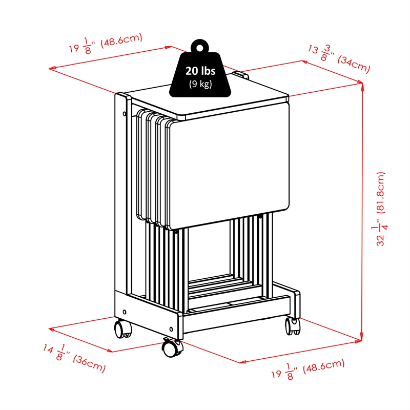 Pemberly Row 5-Piece Transitional Solid Wood Flip Top Snack Table Set in Natural