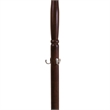 Pemberly Row Transitional Solid Wood Coat Rack Tree in Cappuccino
