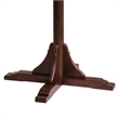 Pemberly Row Transitional Solid Wood Coat Rack Tree in Cappuccino