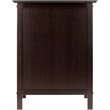 Pemberly Row 1-Drawer Transitional Solid Wood Storage End Table in Coffee