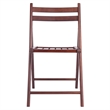 Pemberly Row Transitional Solid Wood Folding Chair in Walnut (Set of 4)