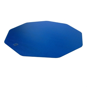 pemberly row plastic blue gaming e-sport chair mat for carpets - 38