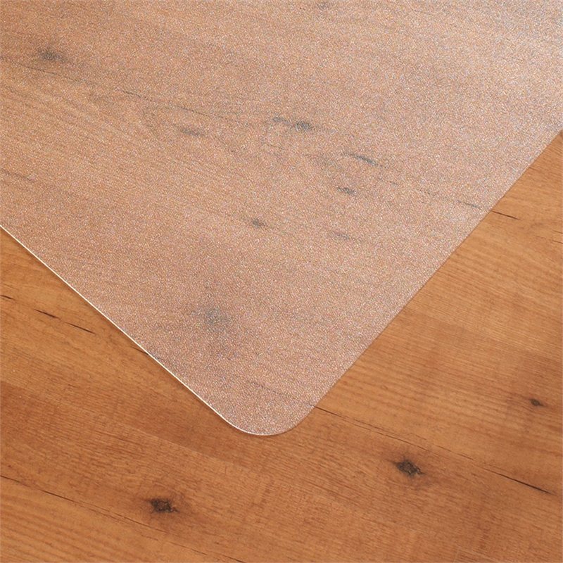 Pemberly Row Plastic Rect Chair Mat for Hard Floor Clear Size 48 x 79 inch