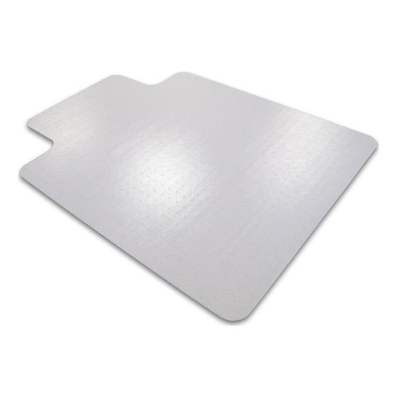 Pemberly Row Plastic Recyclable Lipped Chair Mat For Carpets Clear