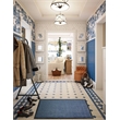 Pemberly Row Fabric Advantagemat Indoor Entrance Mat Blue Rectangular 32 x 48