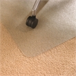 Pemberly Row Plastic Clear Recyclable Rect Chair Mat For Carpets 30 x 48 inch