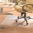 Pemberly Row Vinyl PVC Rect Chair Mat for Hard Floor Clear Size 45 x 53 inch