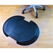 Pemberly Row Modern Plastic Black Anti Fatigue Mat and Chair Mat For Hard Floors