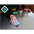 Pemberly Row Modern Vinyl Clear Biosafe Table Protector Mats Pack of 2 17 x 22
