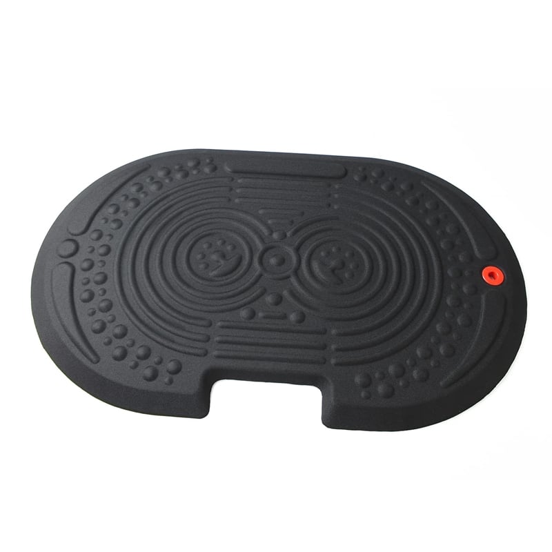 Pemberly Row Modern Plastic Active Anti Fatigue Comfort Mat Black Large Size