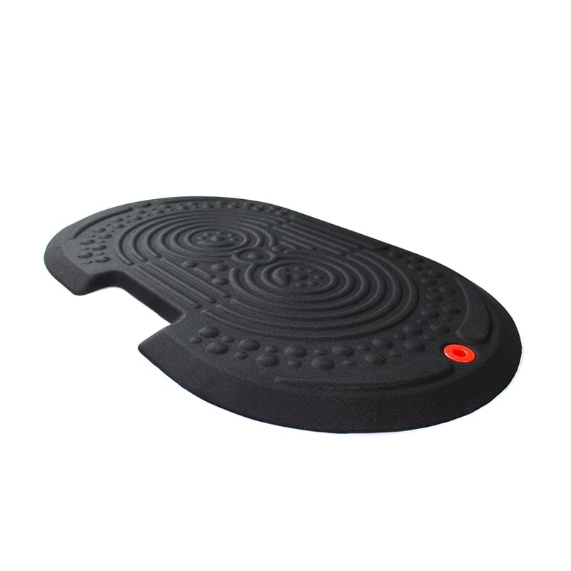 Pemberly Row Modern Plastic Active Anti Fatigue Comfort Mat Black Large Size