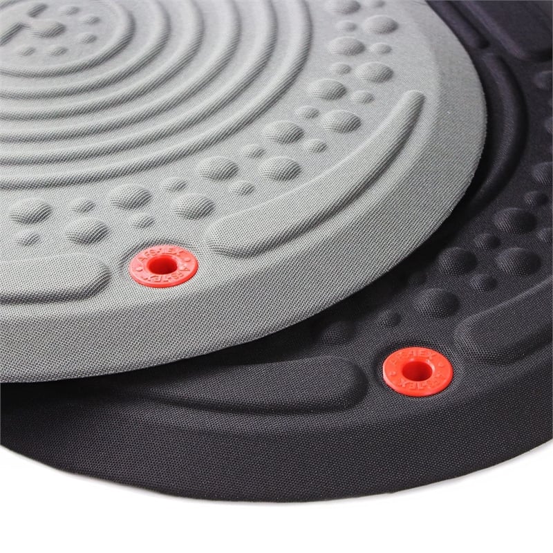 Pemberly Row Modern Plastic Active Anti Fatigue Comfort Mat Black Large Size