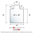 Pemberly Row Modern Vinyl Clear 48