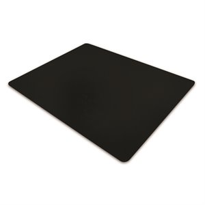 Pemberly Row Modern Vinyl 48&quot x 60&quot PVC Chair Mat in Black Finish