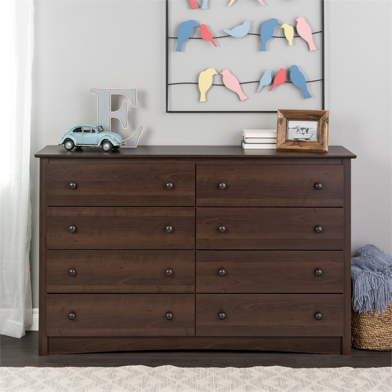8 drawer dresser espresso discount