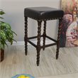 Pemberly Row Contemporary Faux Leather 30