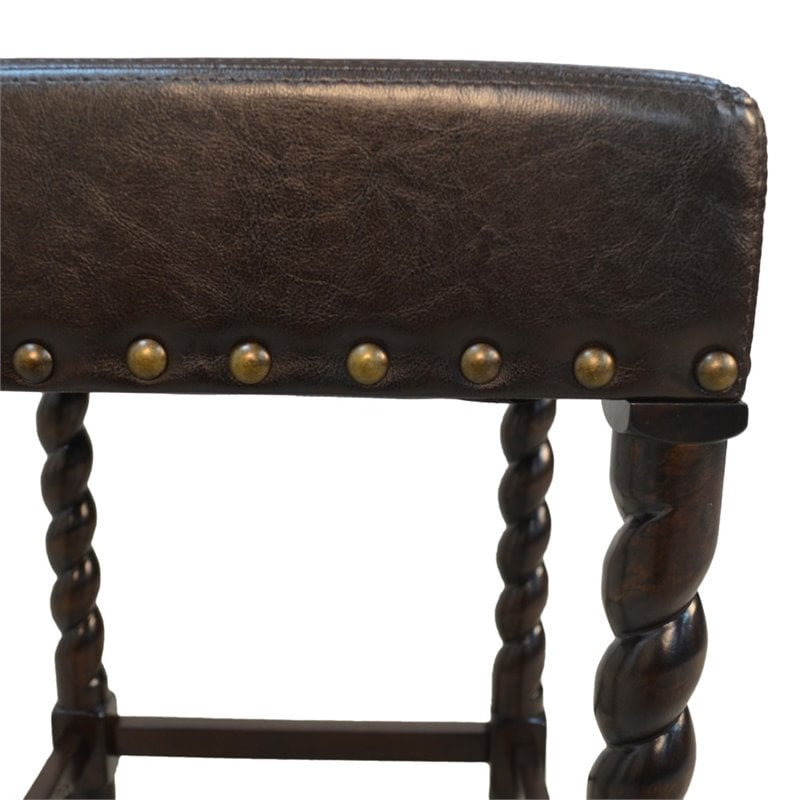 Pemberly Row Contemporary Faux Leather 30