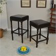 Pemberly Row Contemporary Faux Leather 30
