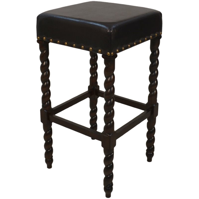 Pemberly Row Contemporary Faux Leather 30
